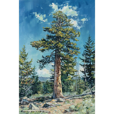 Pine Tree Acrylic Canvas
